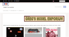 Desktop Screenshot of gregsmodelemporium.com.au
